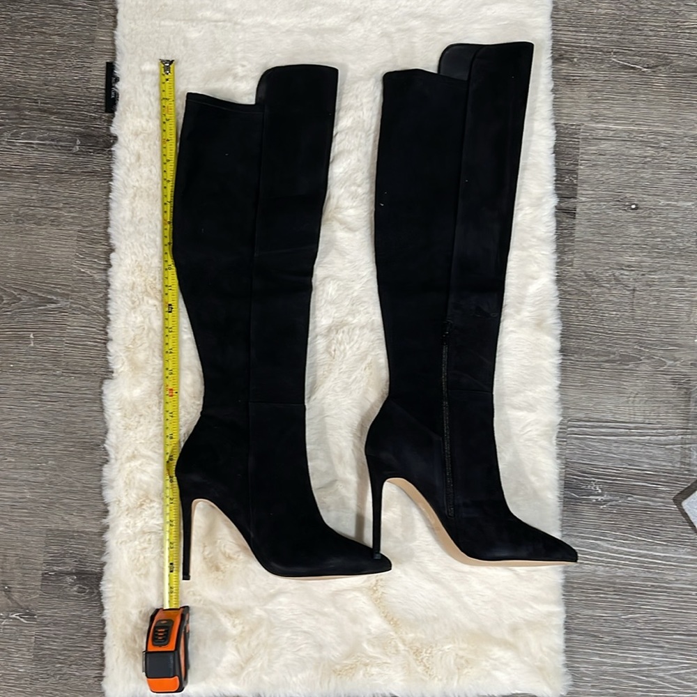 Knees boots high heels